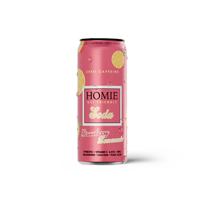 Homie Strawberry Lemonade Soda