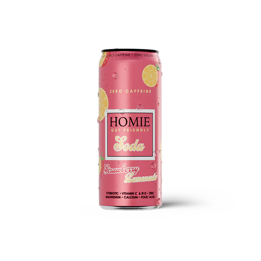 Homie Strawberry Lemonade Soda